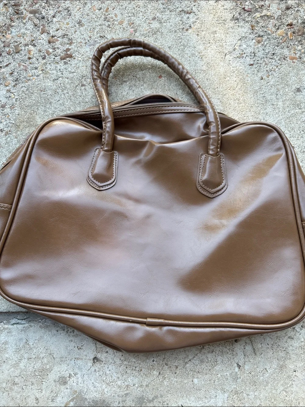 Classic Brown Top-Handle Tote